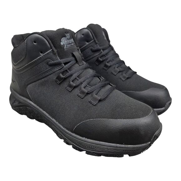 Thorogood T-800 Tracker Mid Shoes Black Composite Toe 809-6210 Mens Sz 9.5M NIB
